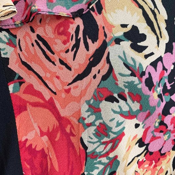 Lauren Ralph Lauren Silk Chiffon Floral Wrap Dress - Picture 5 of 8